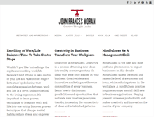 Tablet Screenshot of joanfrancesmoran.com